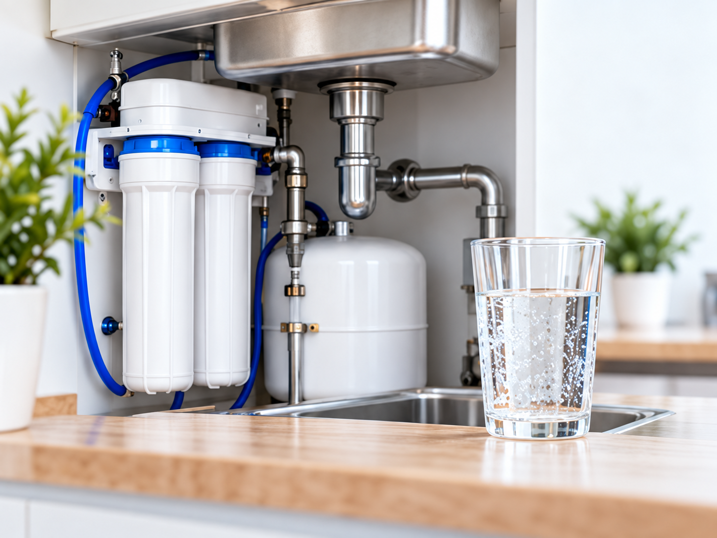 Under Sink Water Filtration System Installation